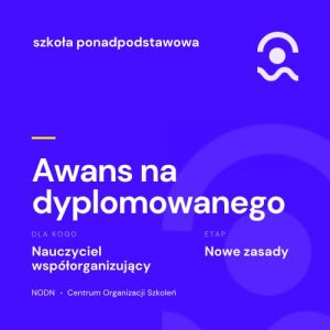 Teczka awans nauczyciela dyplomowanego — współorganizujący: szkoła ponadpodstawowa