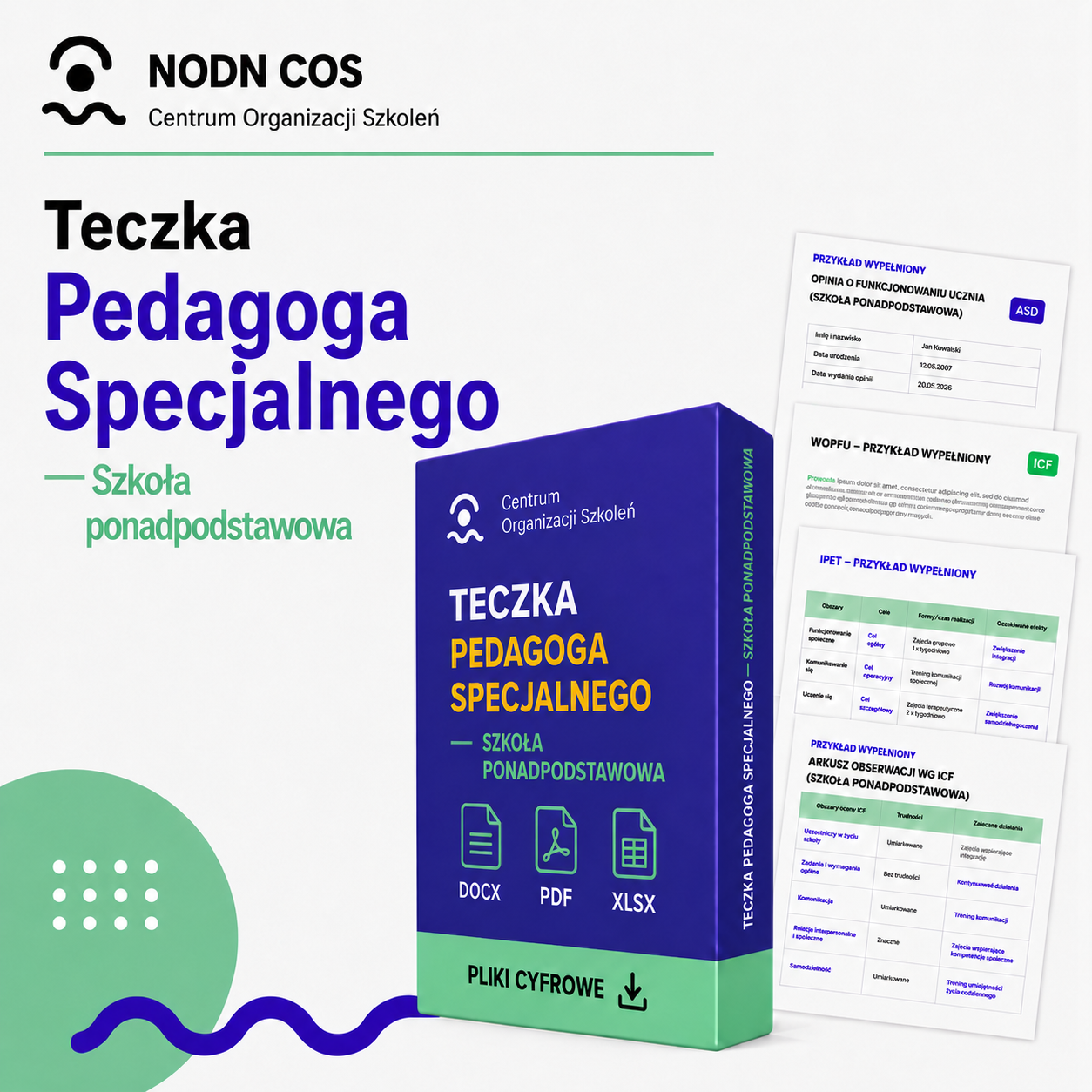 Teczka Pedagoga Specjalnego w Szkole Ponadpodstawowej 1 Teczka Pedagoga Specjalnego w Szkole Ponadpodstawowej
