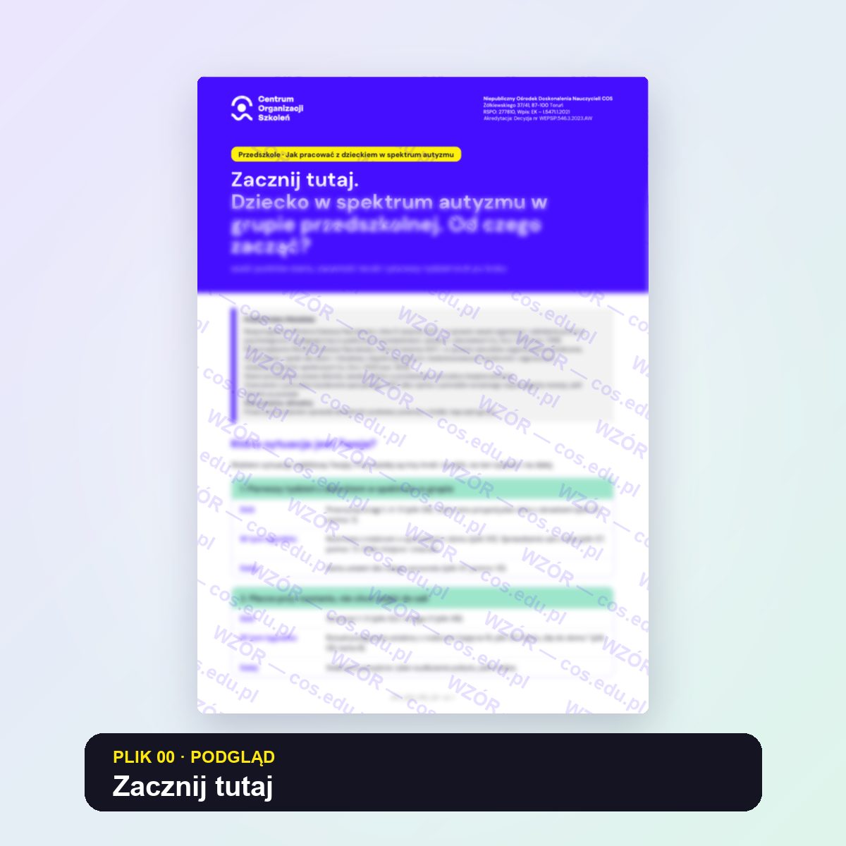 Jak pracować z dzieckiem w spektrum autyzmu. Przedszkole 2 Jak pracować z dzieckiem w spektrum autyzmu. Przedszkole - obrazek 2