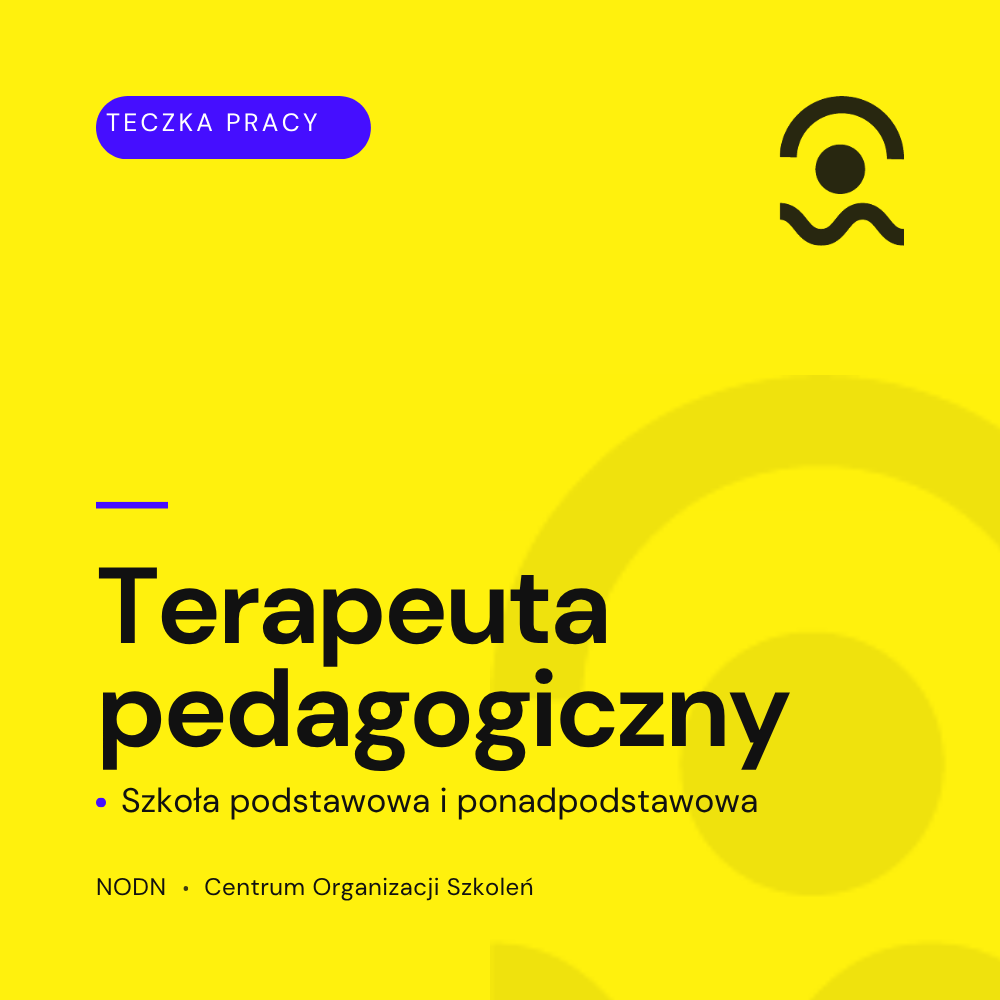 Teczka terapeuty pedagogicznego w SP i SPP 1 Teczka terapeuty pedagogicznego w SP i SPP